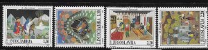 Yugoslavia 1995 Christmas Contemporary religious painting Sc 2311-2314 MNH A1171