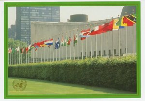 Postal stationery United Nations 1989 Row of flags