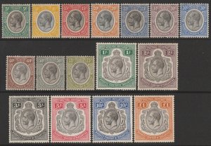 TANGANYIKA 1927 KGV set 5c-£1.