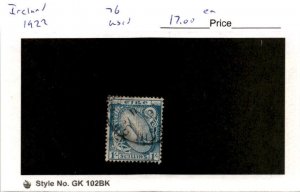 Ireland, Postage Stamp, #76 Used, 1922 (AC)