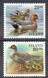 Iceland Sc# 686-687 MNH 1990 Birds