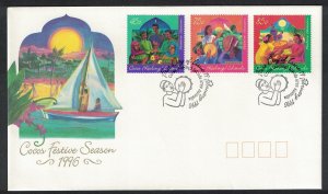 Cocos (Keeling) Is. Music Sailing Hari Raya Puasa Festival 3v FDC 1996