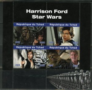 HARRISON FORD STAR WARS SHEET MINT NEVER HINGED 