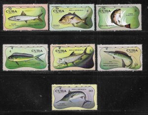 Cuba 1647-1653 Sport Fishing set MNH