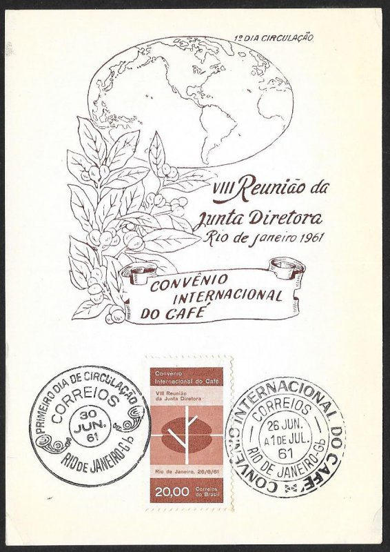 BRAZIL (22) FDC Presentation Cards c1960/1970s