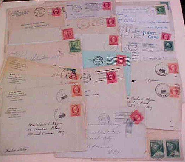 CUBA  35  SMALL COVERS 1920's TO USA