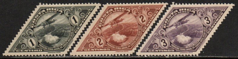 Costa Rica Sc #C28-C30 Mint Hinged