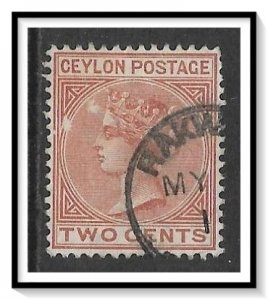 Ceylon #87 Queen Victoria Used