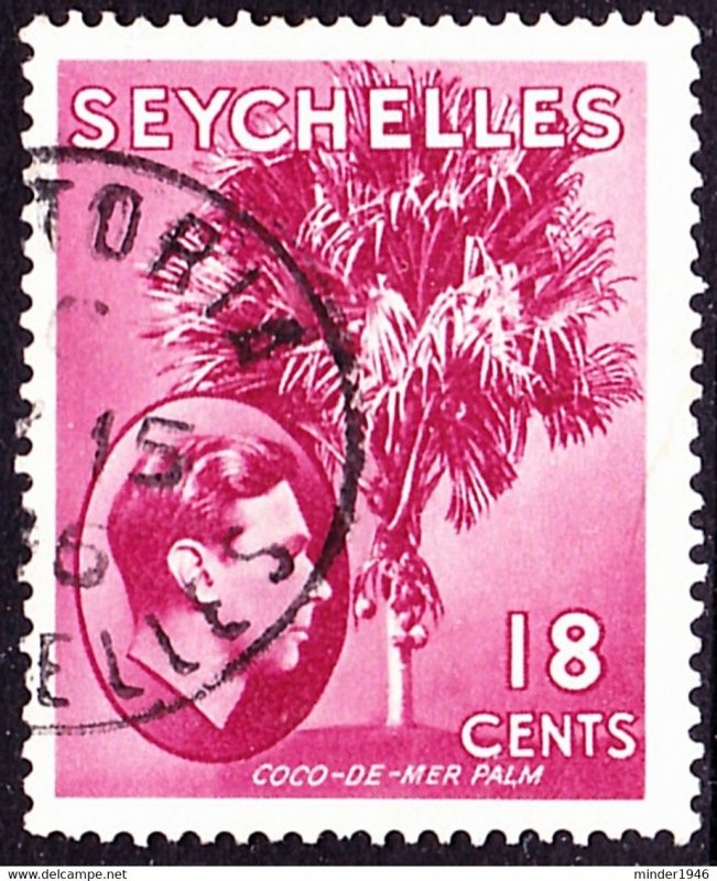 SEYCHELLES 1941 KGVI 18c Carmine-Lake SG139c FU