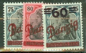 HL: Danzig 31-43, 45-6, 62 MNH CV $1410; scan shows only a few