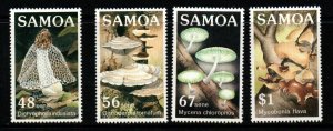 SAMOA SG696/9 1988 FUNGI   MNH