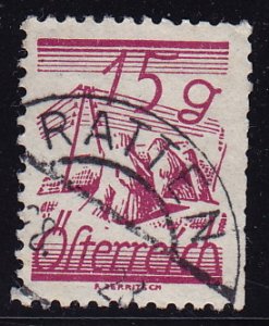 Austria - 1925 - Scott #313 - used - RATTEN pmk