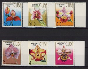 [Hip2498] Cuba 1986 : Flowers Good set very fine MNH stamps