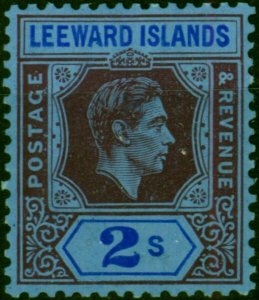 Leeward Islands 1938 2s Reddish Purple & Blue-Blue SG111 Fine MM