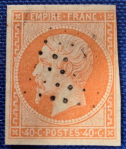 France-Scott #18, Used, Emperor Napoleon III, CV $10.00