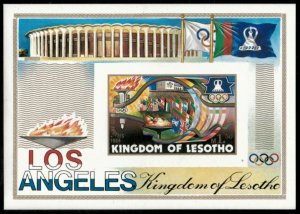 Lesotho 1984 - Olympics - IMPERF Souvenir Stamp Sheet - Scott #444 - MNH
