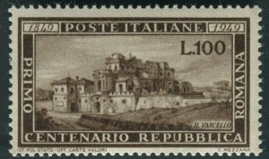 Italy 1949 100L. Sas 600 ** MNH Cert. w/Photo Silvano/Manuela Sorani  (003116)