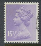 GB Machin 15½p  SG X907  Scott MH93 Used   please read details