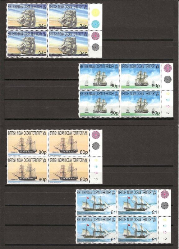 BRITISH INDIAN OCEAN TERRITORY 1999 SG 224/233 MNH