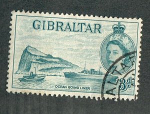 Gibraltar #137 used single