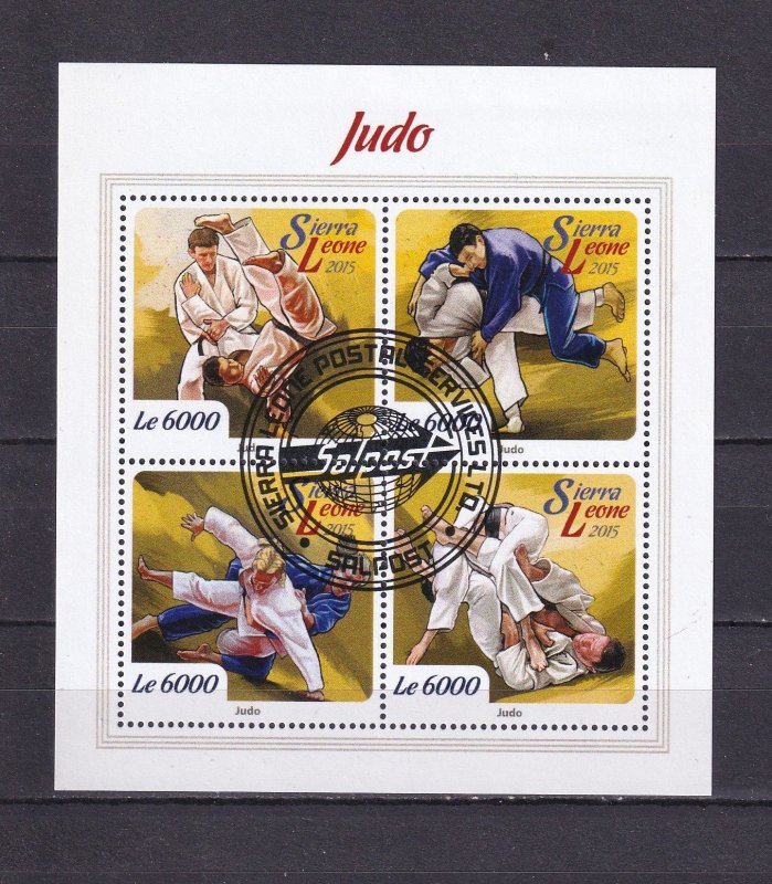 Sierra Leone 2015 Judo Sports Stamps Sheet Used/CTO