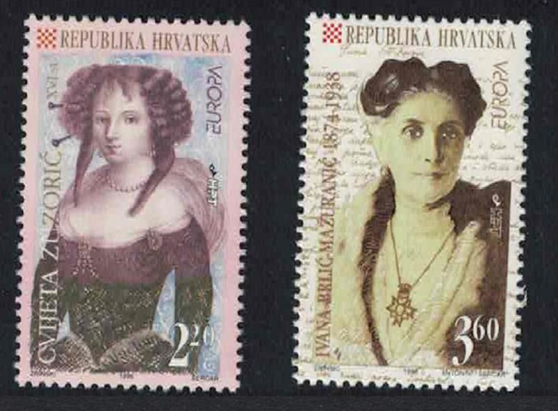 Croatia Europa Famous Women 2v 1996 MNH SG#436-437