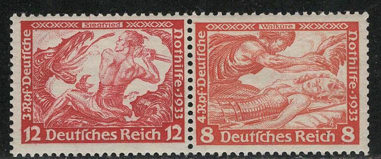Germany Scott # B54, B53, mint nh, se-tenant, Mi# W55