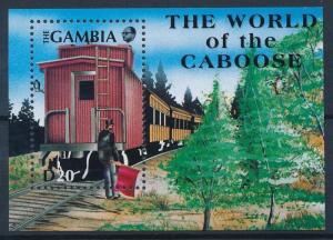 [63630] Gambia 1991 Railway Train Eisenbahn Chemin de Fer Souvenir Sheet MNH