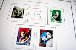 COLOR PRINTED ITALY 2021-2023 STAMP ALBUM PAGES (50 illustrated pages)