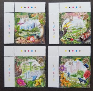 Singapore City Garden 2013 Dragonfly Bird Otter Orchid Bicycle (stamp plate) MNH