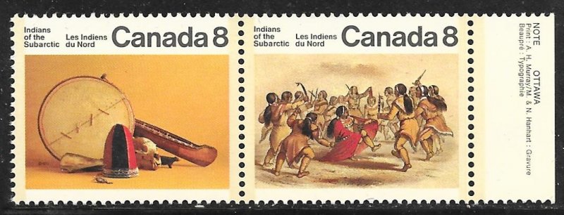 Canada 574-575: Indians of the Subarctic, MNH, VF