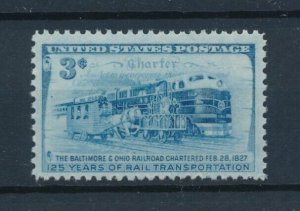 [113837] United States 1952 Railway trains Eisenbahn  MNH