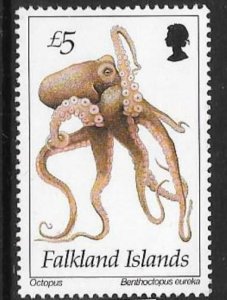 FALKLAND ISLANDS SG712 1994 £5 MARINE LIFE MNH