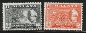 MALAYA Trengganu Scott 75-76 MH*  stamps