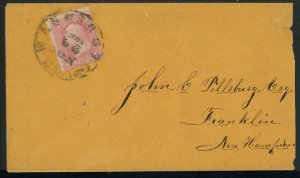 US Stamp #64 Washington on Cover 3c - PSE Cert - CV $700.00