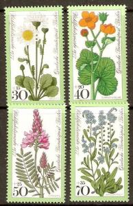 GERMANY SGB540/3 1977 RELIEF FUND MEADOW  FLOWERS MNH
