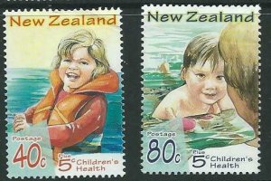 NEW ZEALAND SG2178/9 1998 CHILDRENS HEALTH MNH