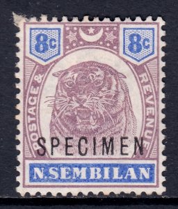 Malaya (Negri Sembilan) - Scott #9s (SG 9s) - Specimen ovpt - MNG - SG £19