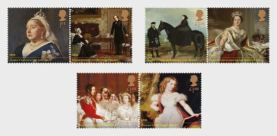 GREAT BRITAIN 2019 QUEEN VICTORIA BICENTENARY SET 6V.MNH SG 4207-12