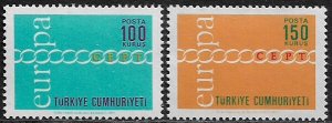 Turkey #1876-7 MNH Set - Europa