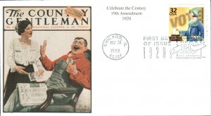 #3184e Women's Suffrage Mystic FDC