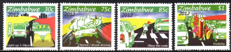 Zimbabwe - 2012 Road Safety Set MNH**