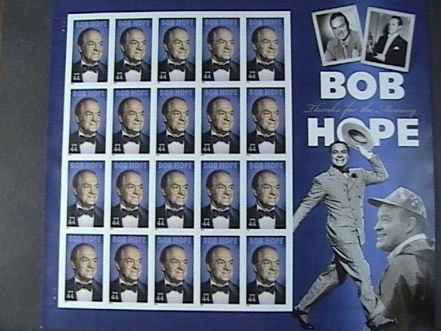 U.S.# 4408-MINT/NEVER HINGED--PANE OF 20---BOB HOPE---2009