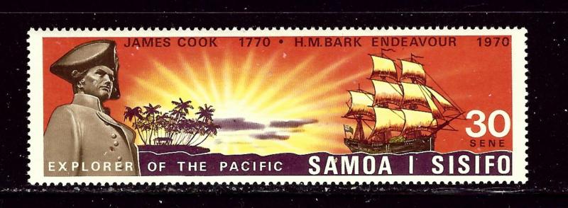 Samoa 332 MNH 1970 Capt Cooks ship