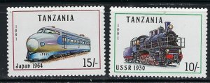 Tanzania 800-01 MNH 1991 Locomotives (an4256)