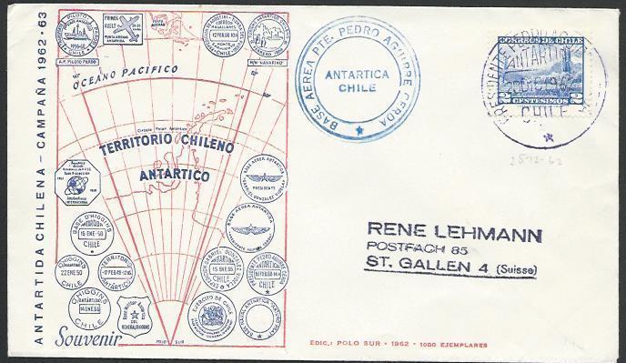 CHILE ANTARCTIC 1963 cover - base cancel...................................53554