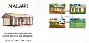 Malawi - 1989 25 Years UN-Malawi Co-operation FDC SG 825-828