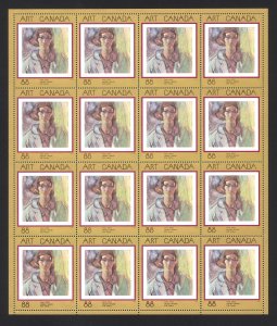 Canada Sc# 1516 MNH Pane/16 (field issue) 1994 88c Frederick H. Varley