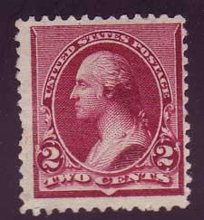 U.S. - Scott #219D, Unused, NG, Cat. $250.00 for gummed