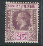 Straits Settlements George V  SG 234 Mint Hinged  Die II type 1
